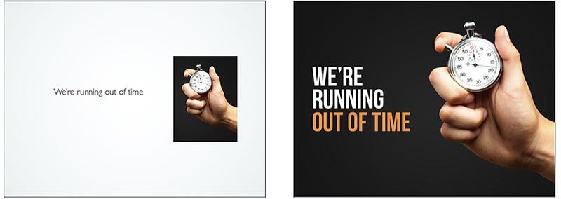 presentations and running out of time