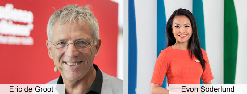 Eric de Groot ja Evon Söderlund speakers assistant day