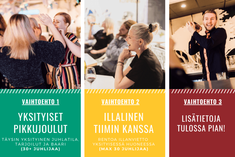 Ikimuistoiset pikkujoulut HUONE Helsinki (2)