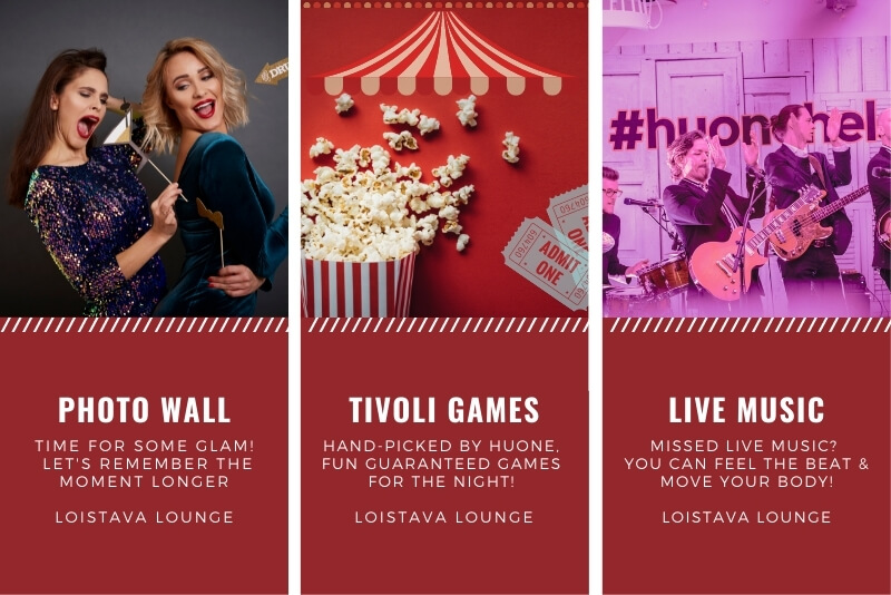 Pikkujoulu tivoli_huone helsinki_Christmas tivoli programs